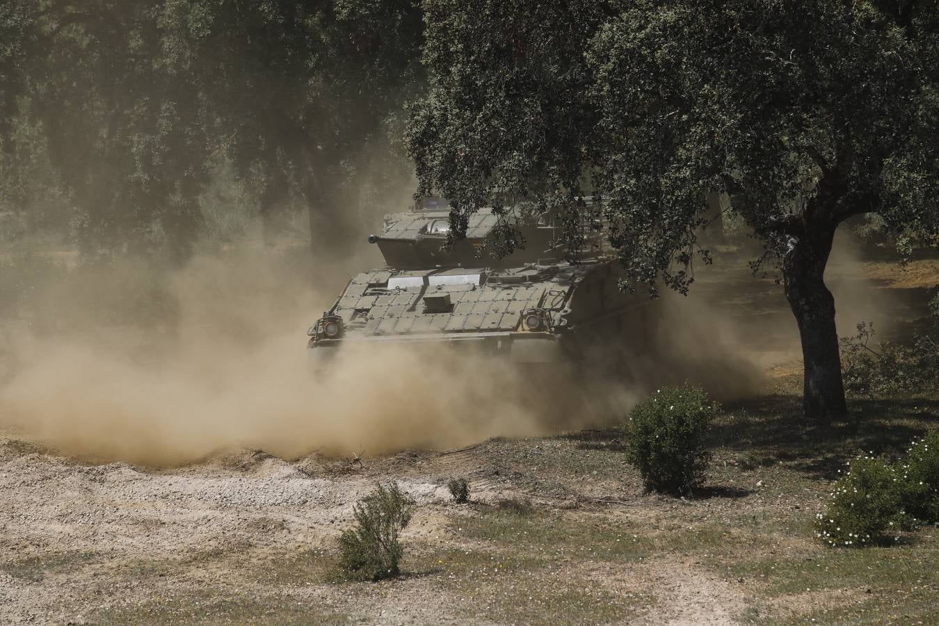 La visita de la ministra de Defensa a la Base de Cerro Muriano en Córdoba, en imágenes
