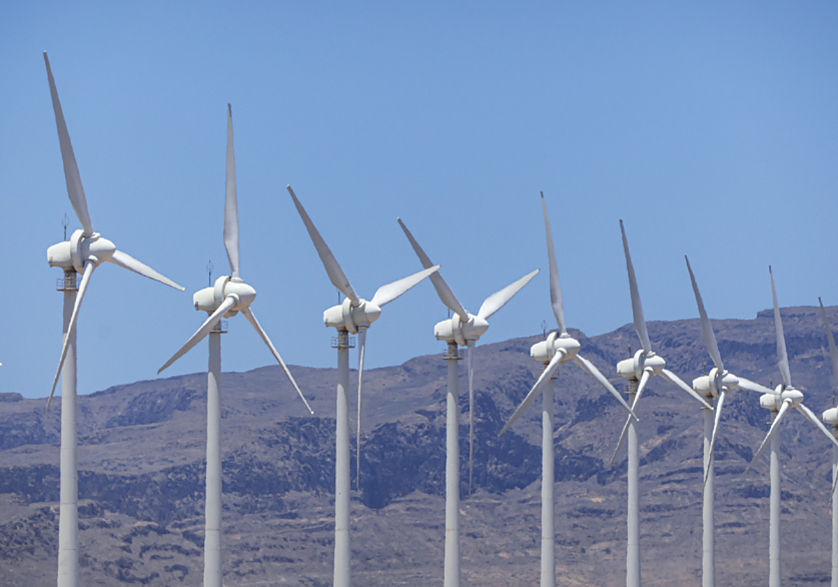 Molinos eólicos en Gran Canaria