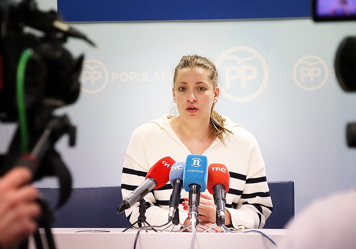 Ester Muñoz, durante su comparecencia de este viernes