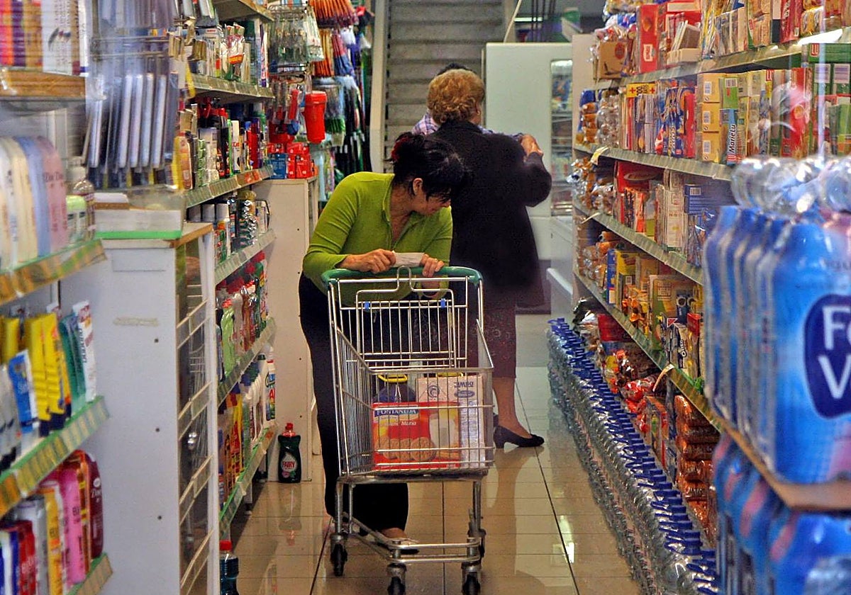 imagen de archivo de un supermercado