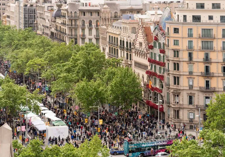 Sant Jordi 2023: la Diada altera el tráfico por el centro de Barcelona