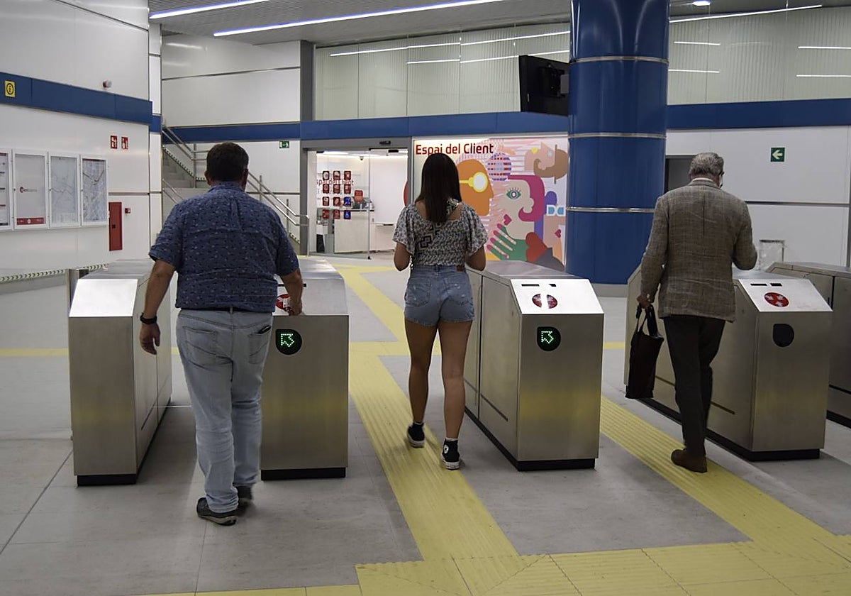 Imagen de archivo de una estación de Metrovalencia