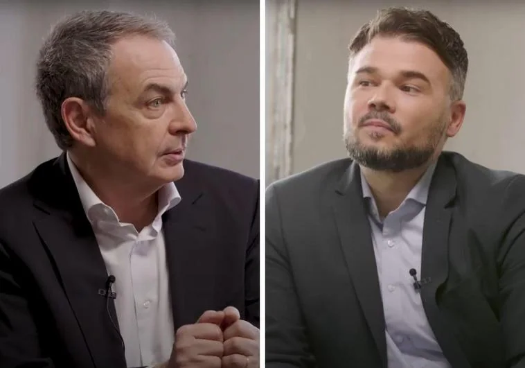 Las confesiones de Zapatero a Rufián: «Juan Carlos I me ayudó mucho en el dialogo con ETA»