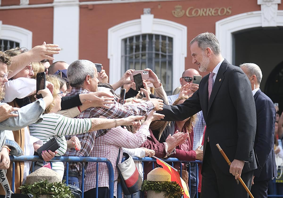 El Rey Felipe VI, a su llegada a Ronda este miércoles
