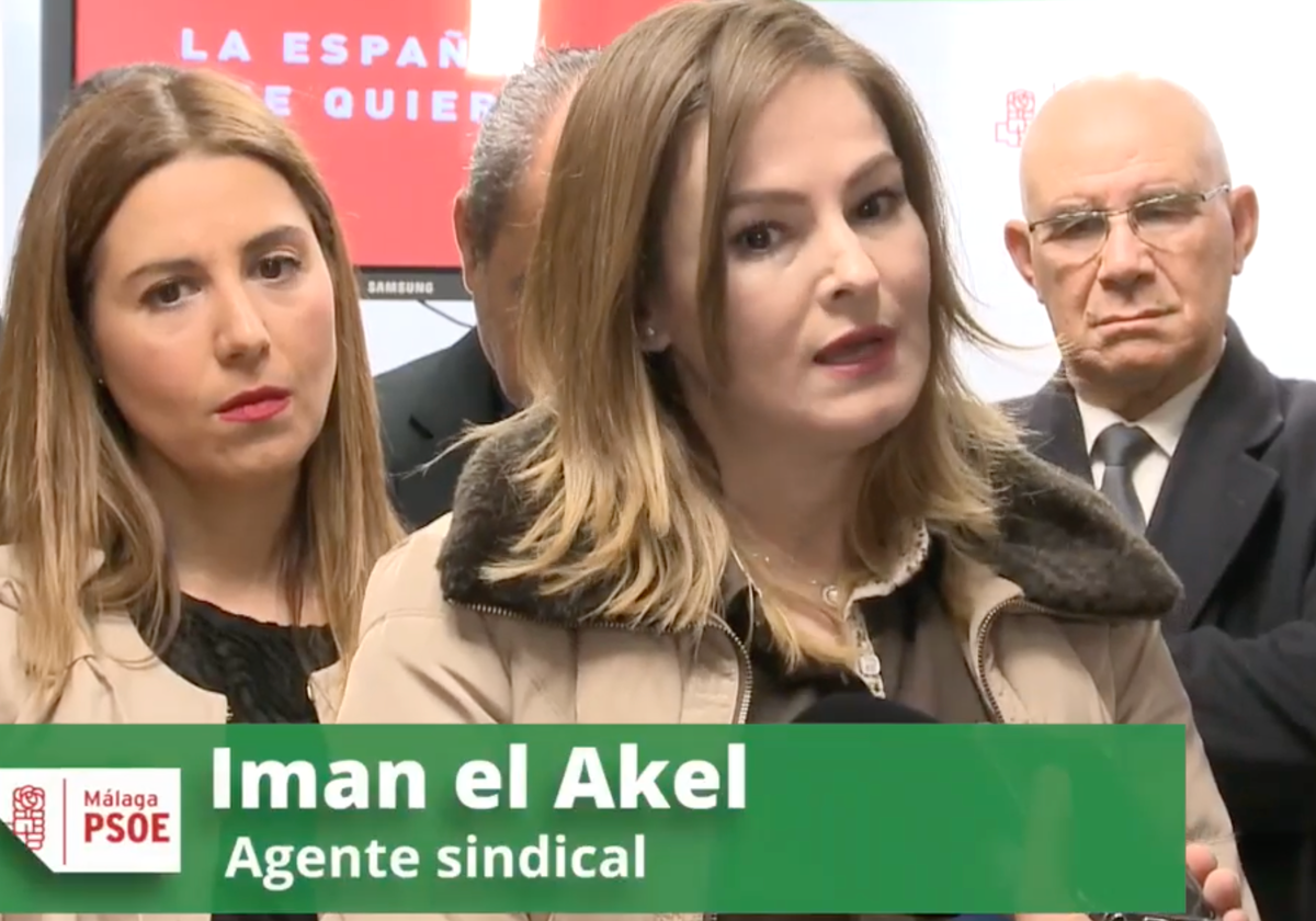 Imán el Akel en un video del PSOE