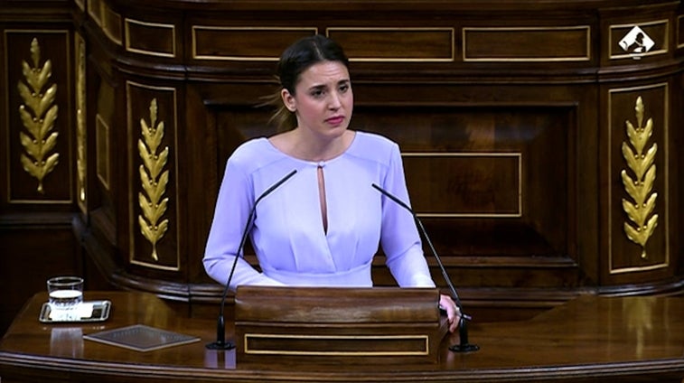 Irene Montero: «Los derechos feministas no se negocian con el PP»