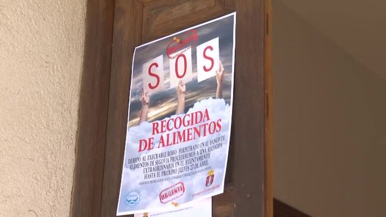 Roban cinco toneladas de comida del Banco de Alimentos de Segovia