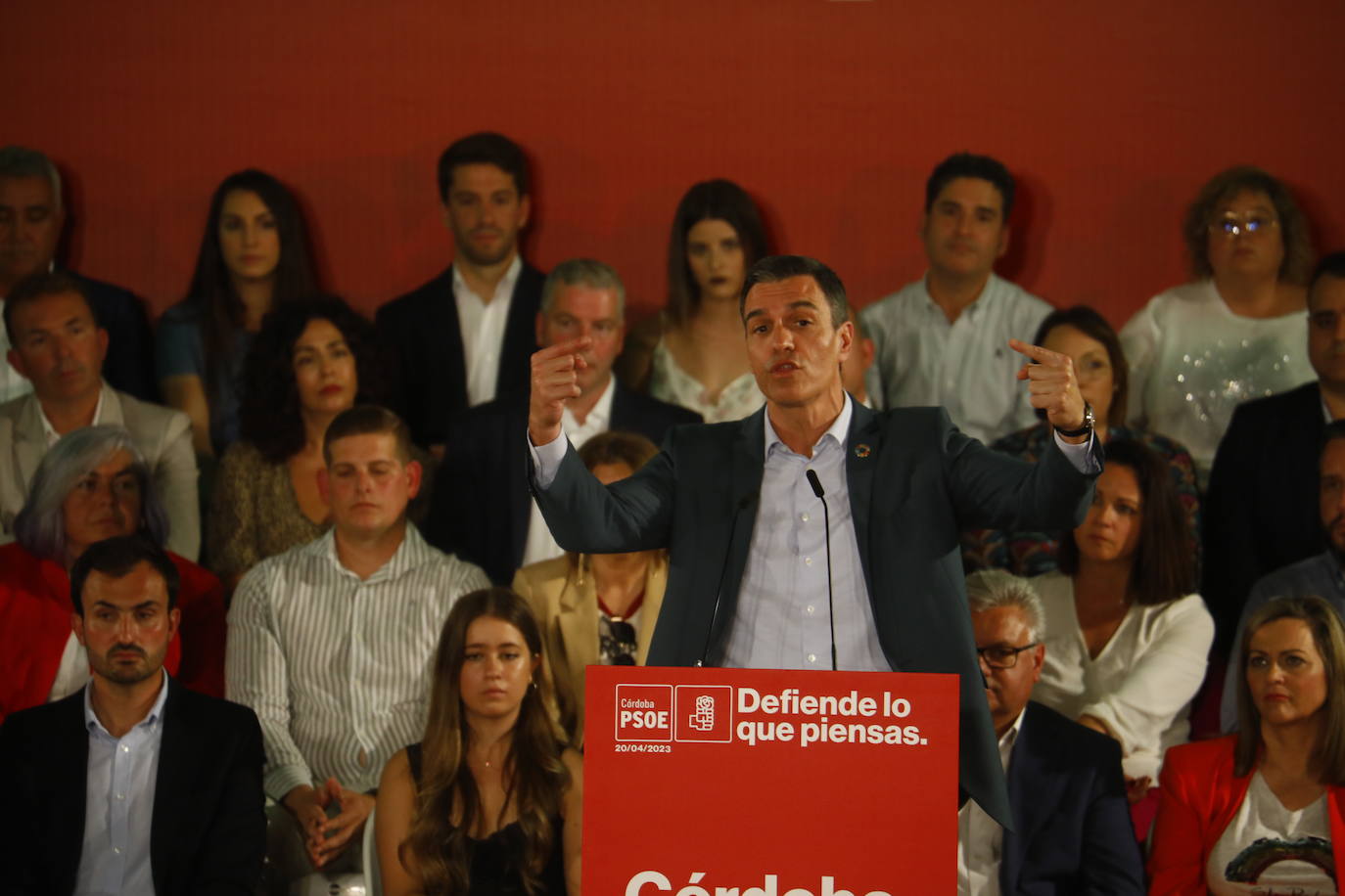 El acto de Pedro Sánchez en Córdoba, en imágenes