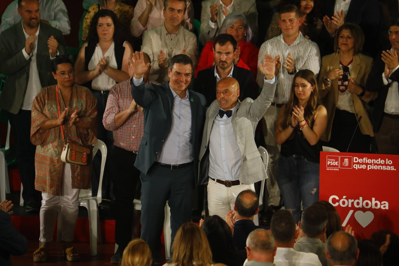 El acto de Pedro Sánchez en Córdoba, en imágenes