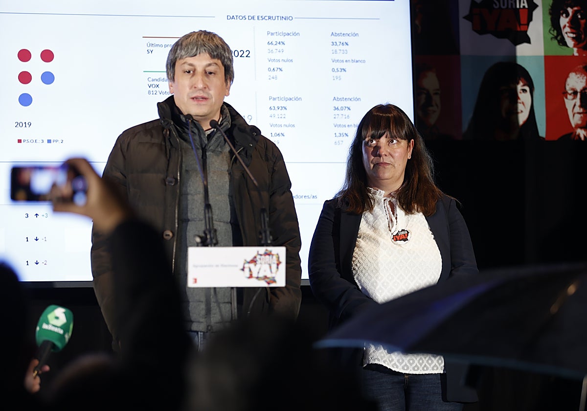 Los procuradores de Soria ¡Ya! Antonio Palomino y Vanessa García en una imagen de archivo