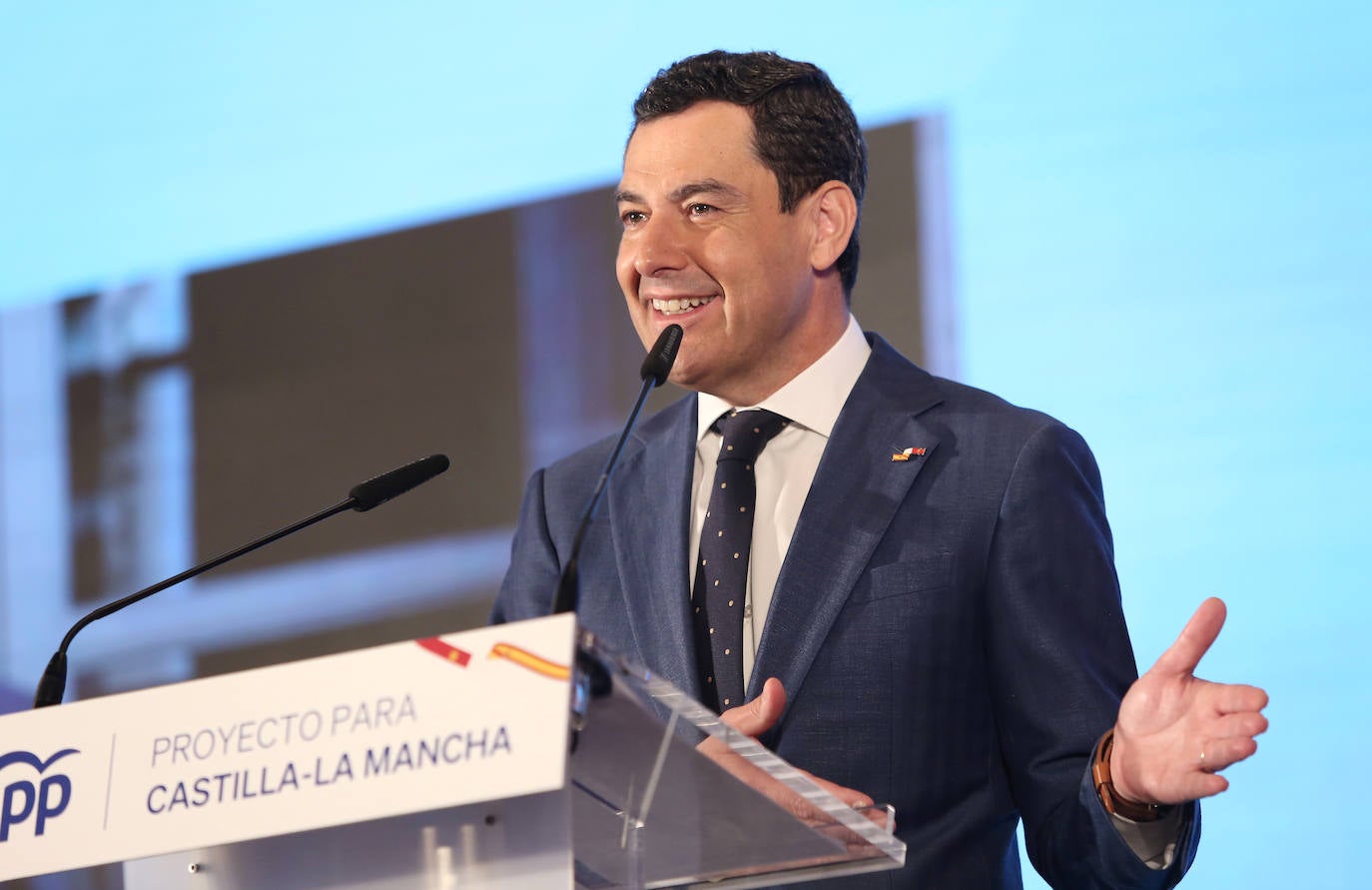 Las imágenes del acto del PP con Juanma Moreno en Toledo