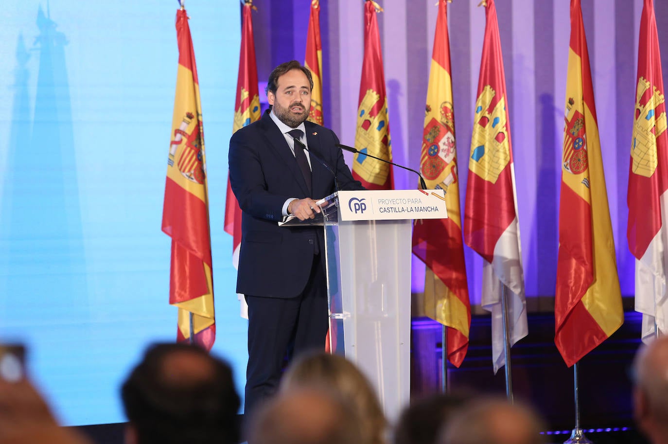 Las imágenes del acto del PP con Juanma Moreno en Toledo