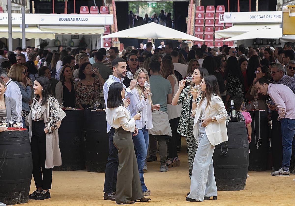 Asistentes a la Cata de Vino de Códoba 2023 este sábado