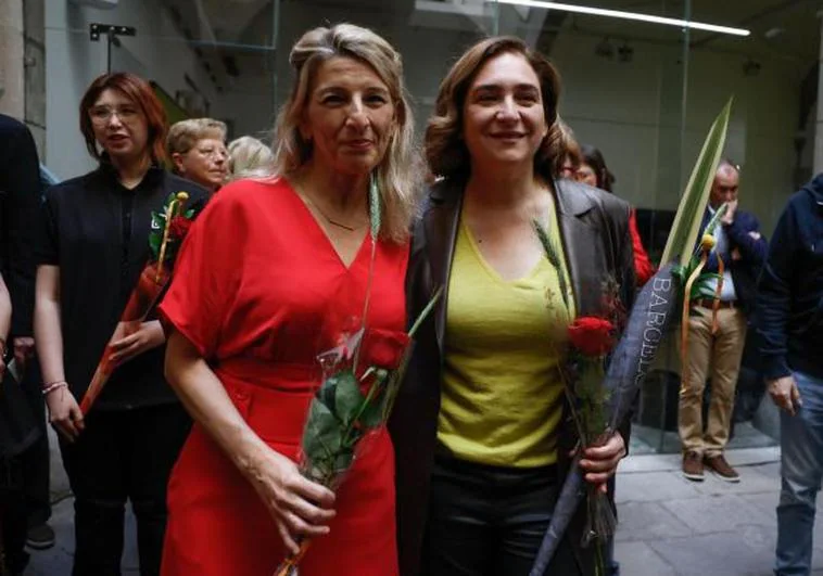 Yolanda Díaz reivindica San Jordi y el carácter plurilingüe de España: «Nos hace ser más ricos»