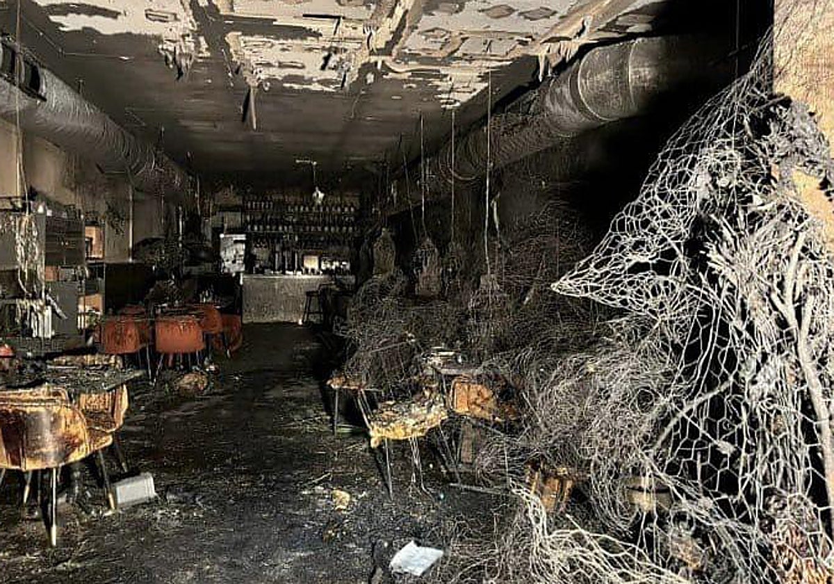 El local, ubicado en Manuel Becerra, quedó totalmente arrasado tras el incendio