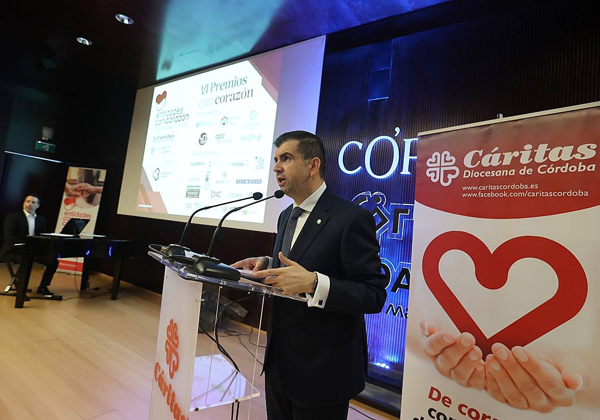 Un momento del acto de entrega de los Premios con Corazón de Cáritas Córdoba