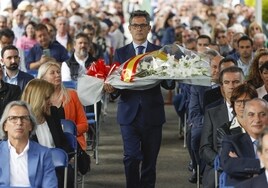 Bolaños en los actos conmemorativos del bombardeo de Guernica: «Vengo como representante legítimo del Gobierno que fue atacado»