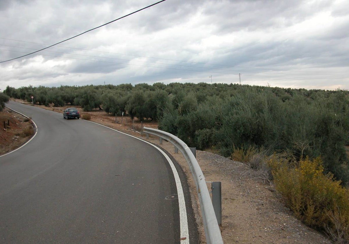 Curva en la carretera A-318
