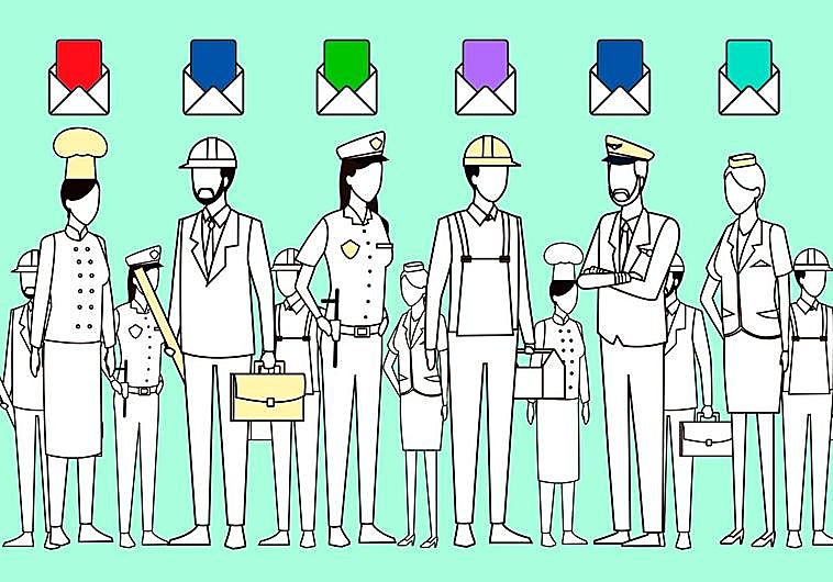 Policías, camareros, agricultores... ¿A qué partido vota cada profesión en España?