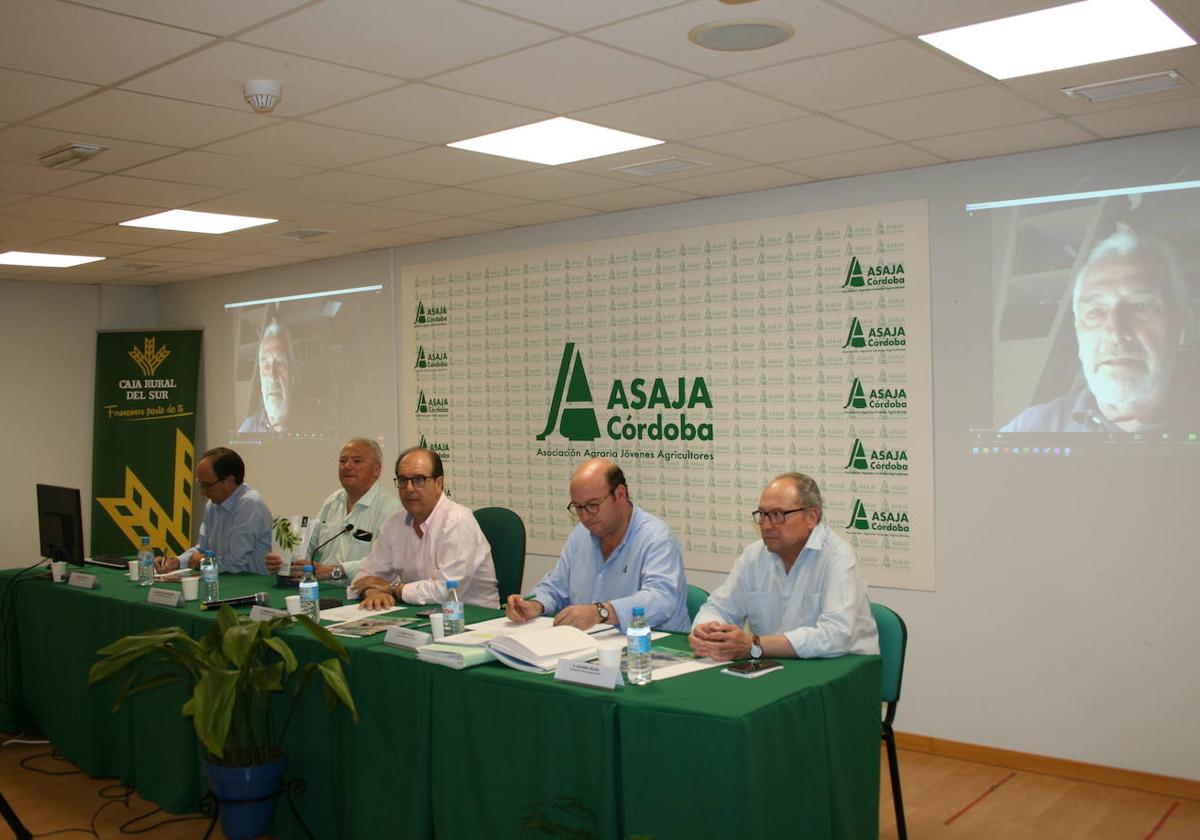 Imagen de la asamblea de Asaja Córdoba, celebrada ayer