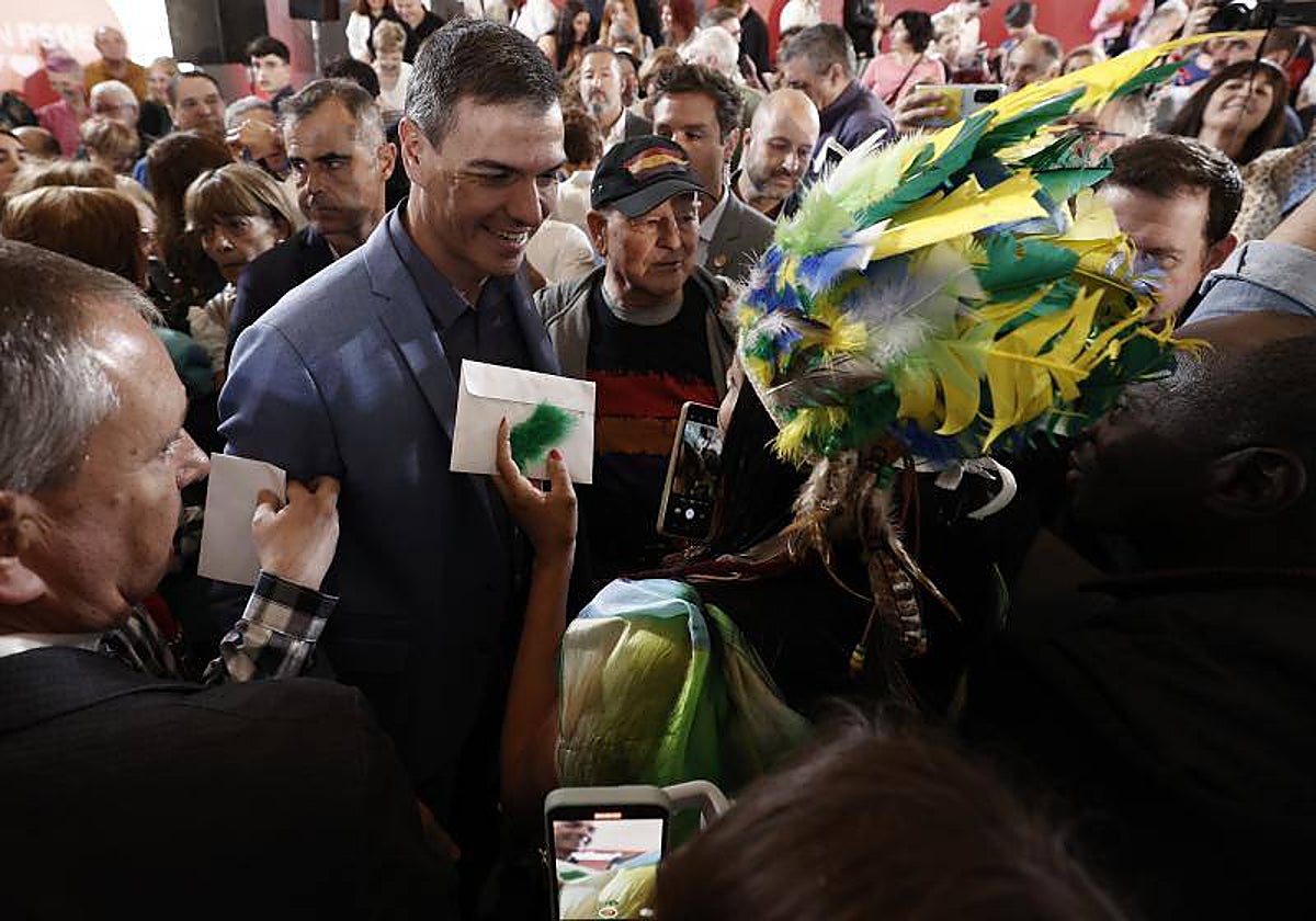 El presidente del Gobierno, Pedro Sánchez, en Pamplona