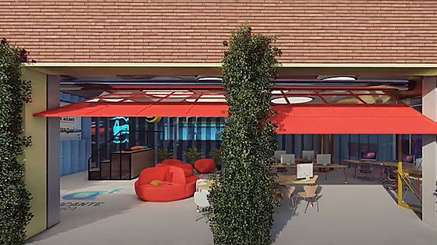 Imagen virtual de cómo quedarán algunas dependencias del nuevo complejo