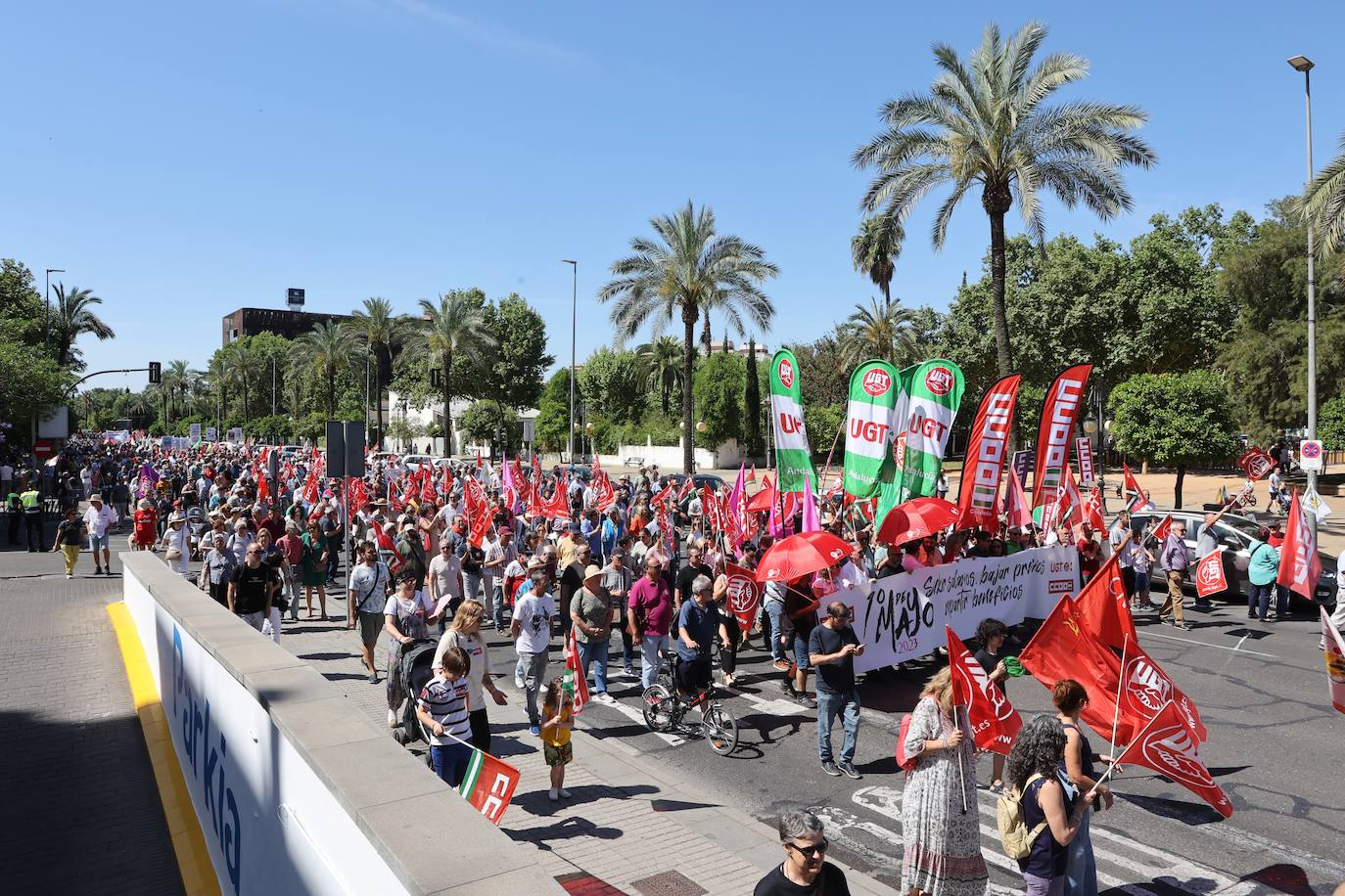 La manifestación del 1 de Mayo en Córdoba, en imágenes