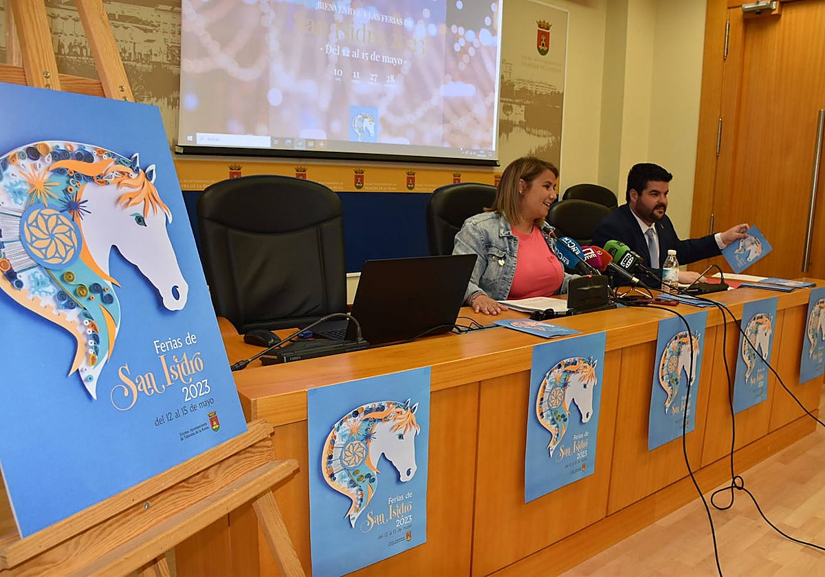 La alcaldesa de Talavera y el concejal de Festejos presentan el programa de las Ferias de San Isidro