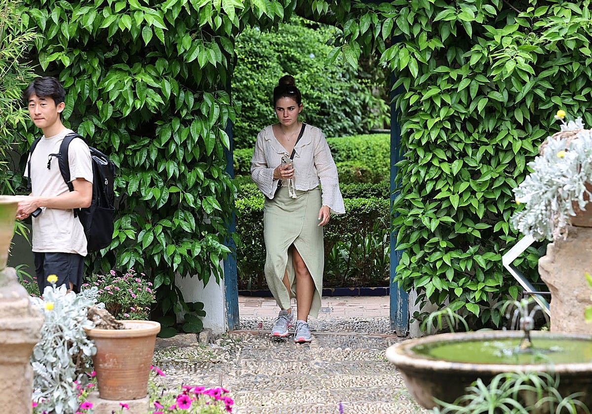 Visitantes en el Palacio de Viana de Córdoba