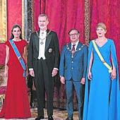 El Rey anima a Petro a continuar el «camino de concordia y hermandad» entre España y Colombia