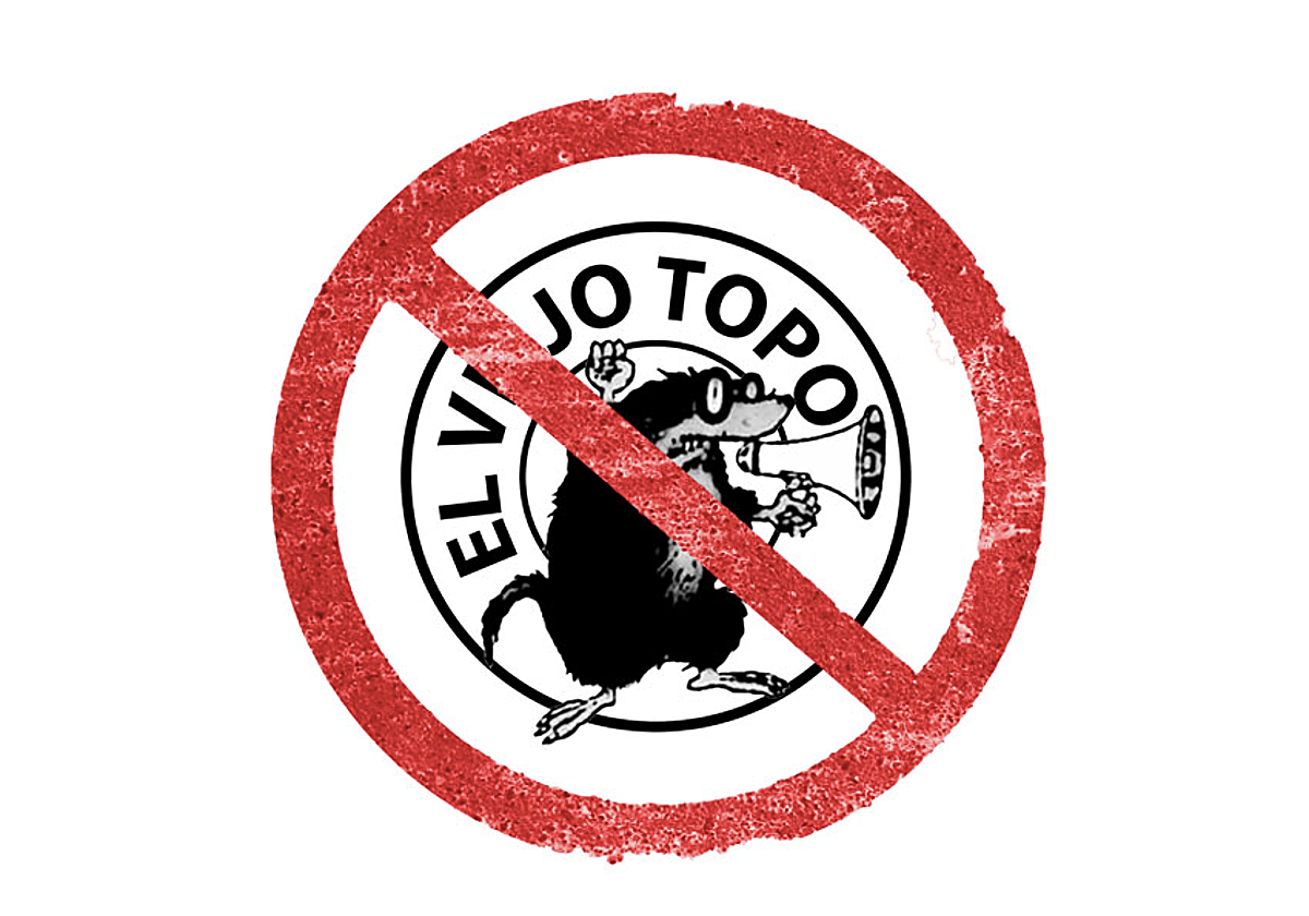 Imagen con la que la editorial El Viejo Topo ha denunciado la censura sufrida por parte de Literal