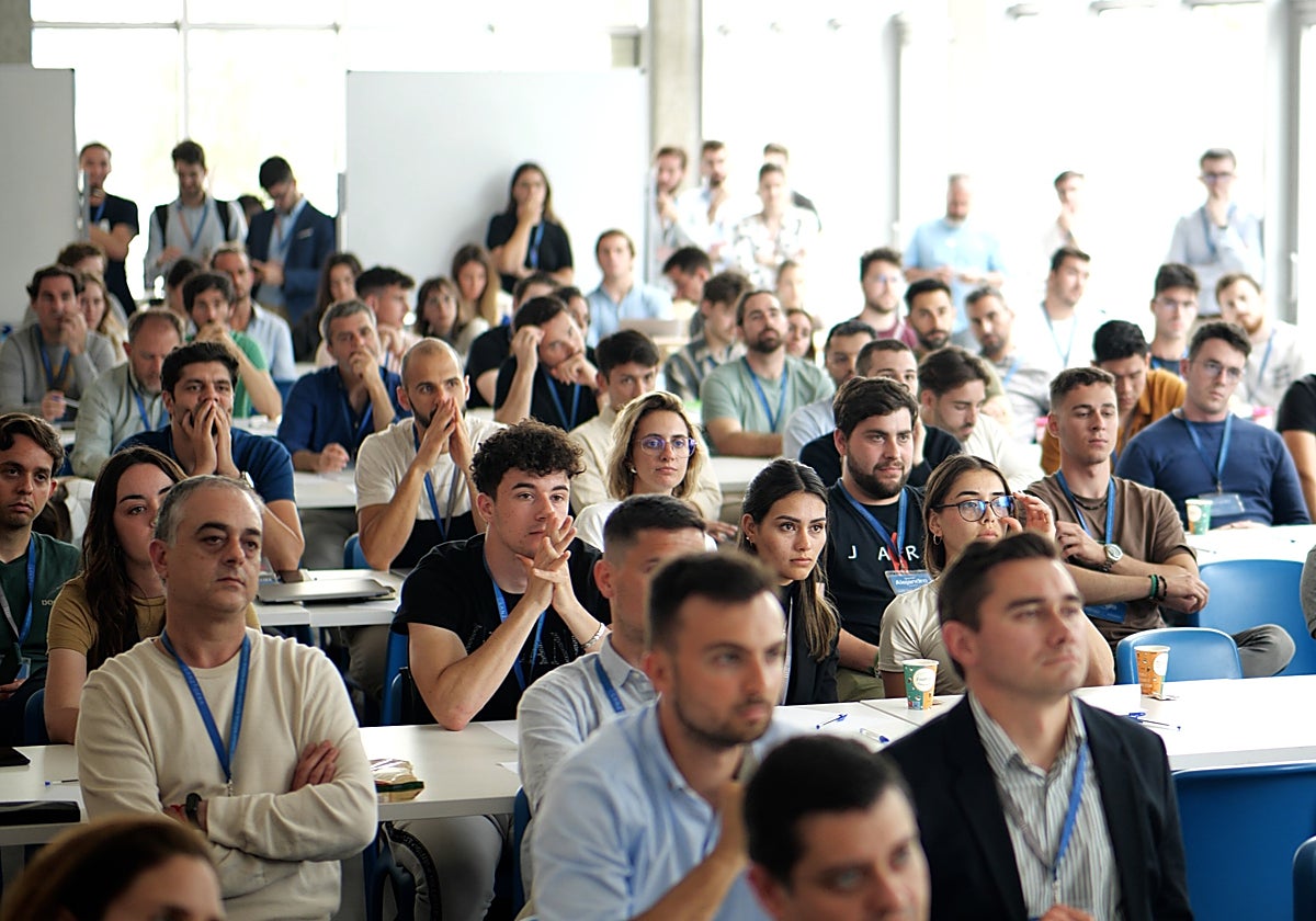 Imagen de archivo de emprendedores en la Lanzadera de empresas de Valencia