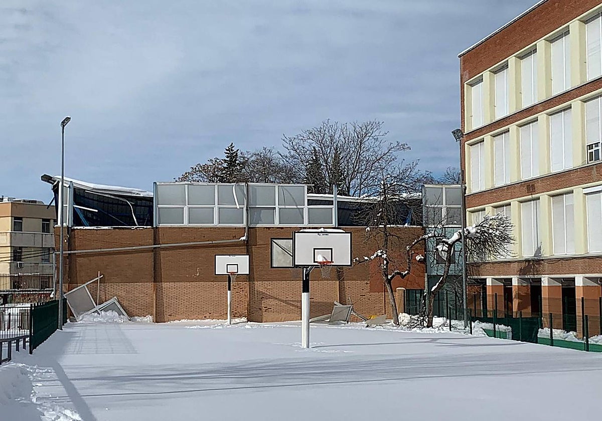 La Nevera, según quedó tras el paso del temporal Filomena