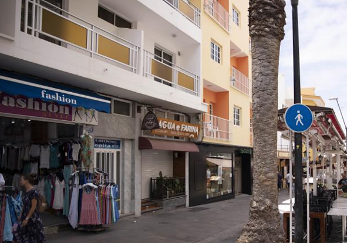 Imagen de la vivienda de Los Cristianos, donde apareció el cadáver de Clotilde