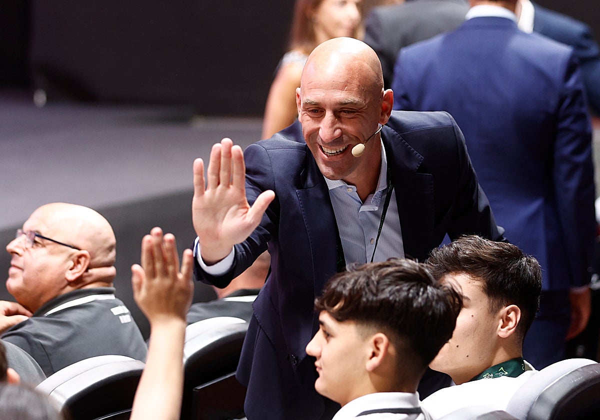 El presidente de la Federación Española de Fútbol, Luis Rubiales