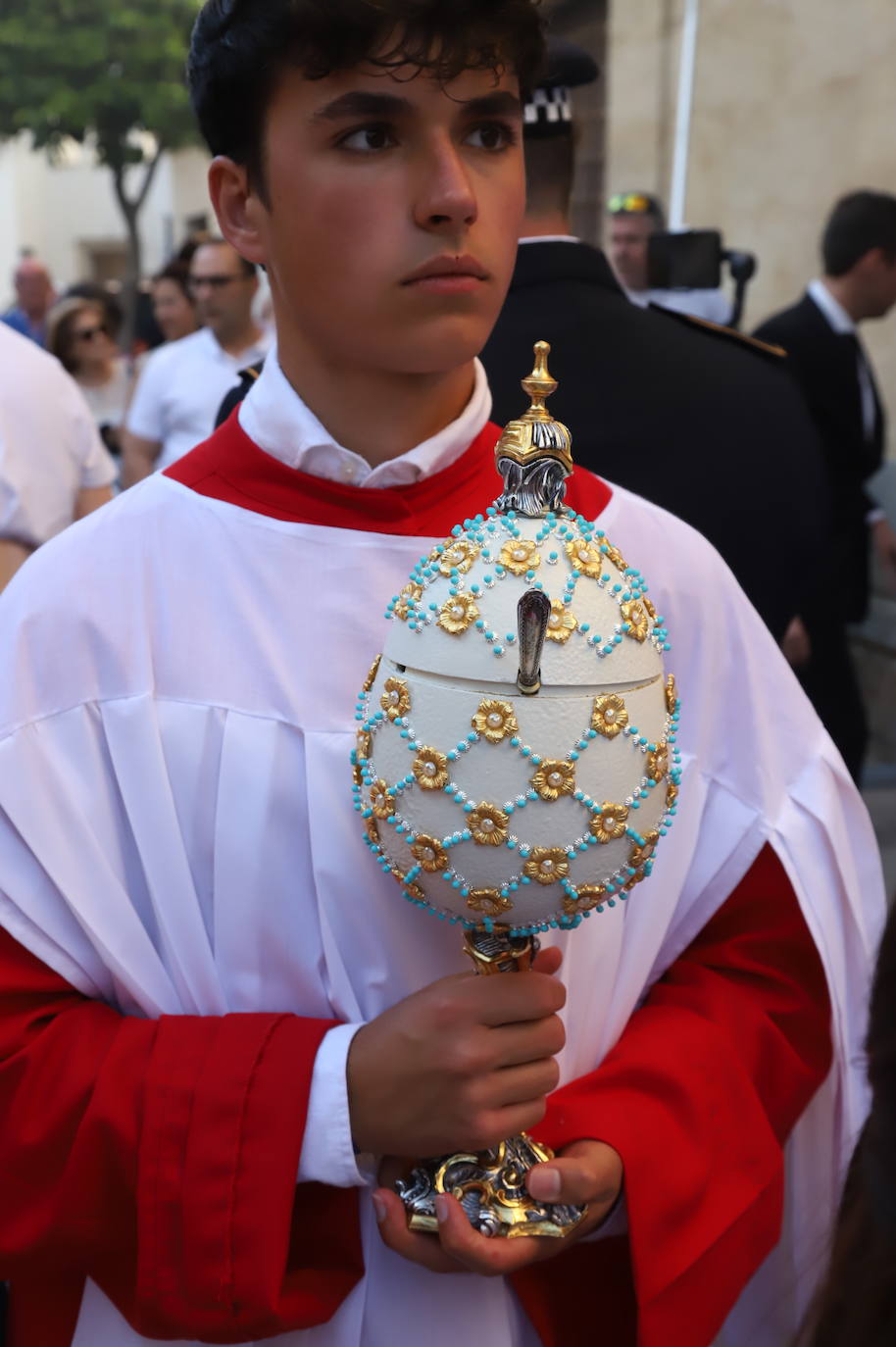 La procesión de San Rafael en rogativas por la lluvia en Córdoba, en imágenes