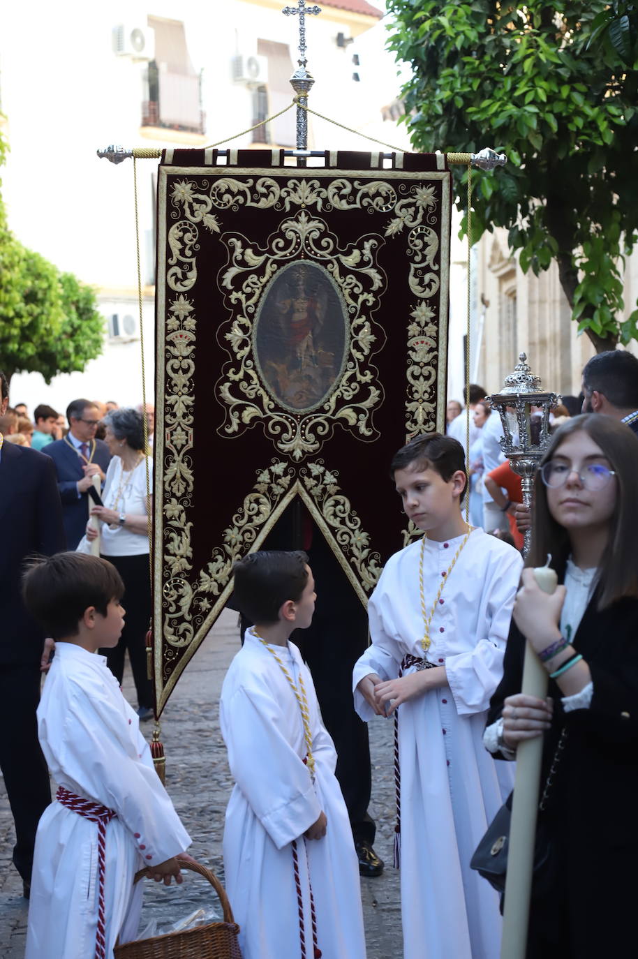La procesión de San Rafael en rogativas por la lluvia en Córdoba, en imágenes