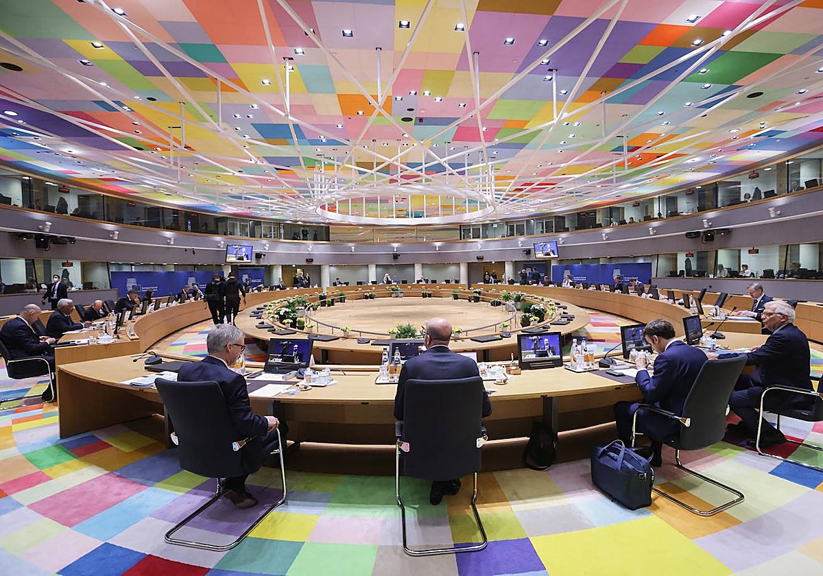 Imagen de una reunión del Consejo Europeo en marzo 2022