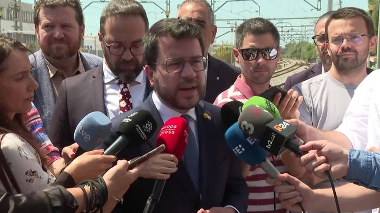 Aragonès achaca la incidencia en la estación de Gavà a la falta de inversiones