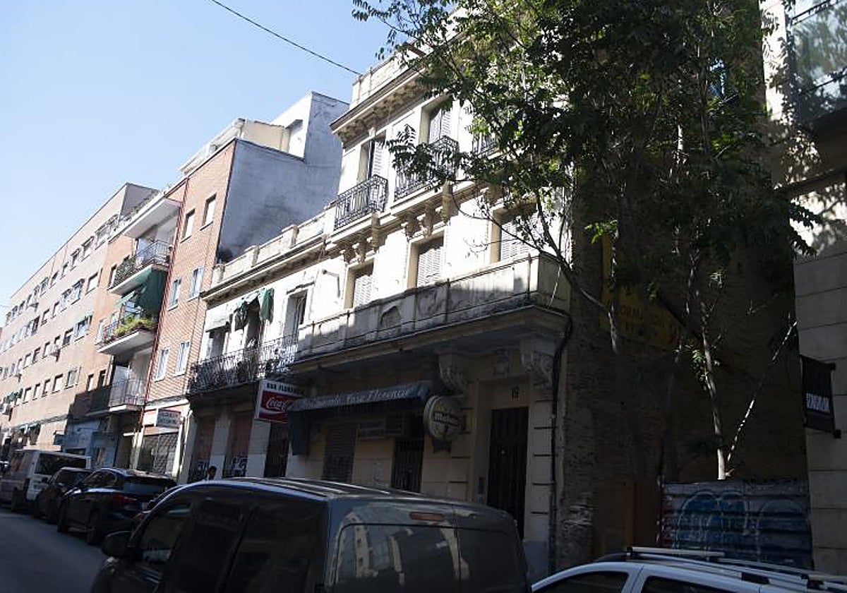 Edificio okupado en la calle Jaén, en Tetuán