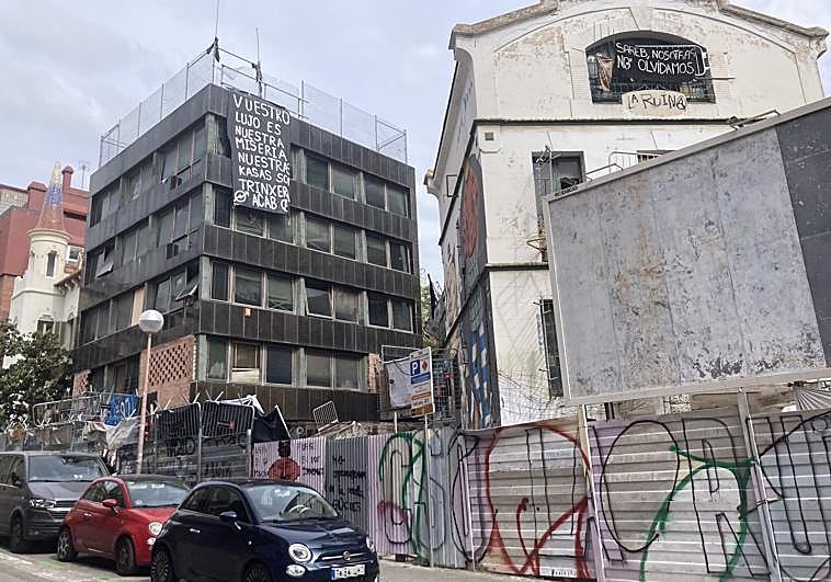Los bloques okupados en la zona alta de Barcelona