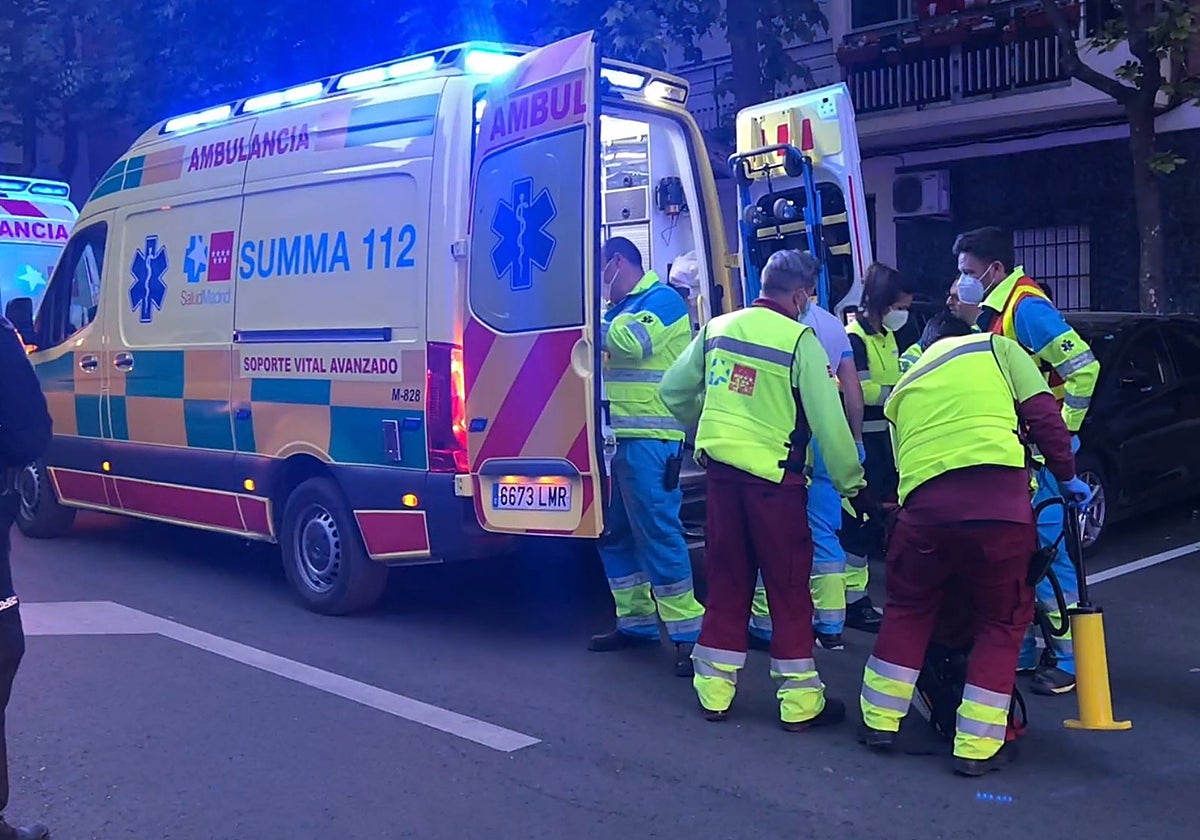Los servicios de emergencias, en el lugar del suceso