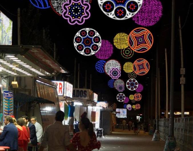 Feria de Córdoba 2023 | Así es la nueva iluminación que estrenará El Arenal