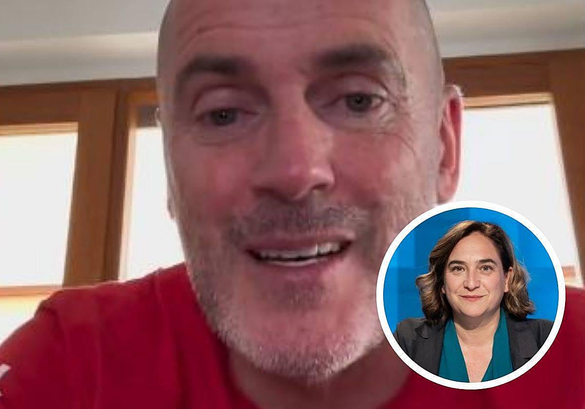 Daniel Esteve, líder de 'Desokupa' y Ada Colau