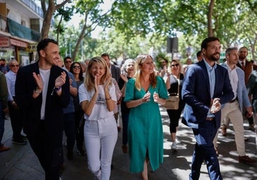 Yolanda Díaz y Podemos escenifican unidad en un paseo que no ocultó las tiranteces