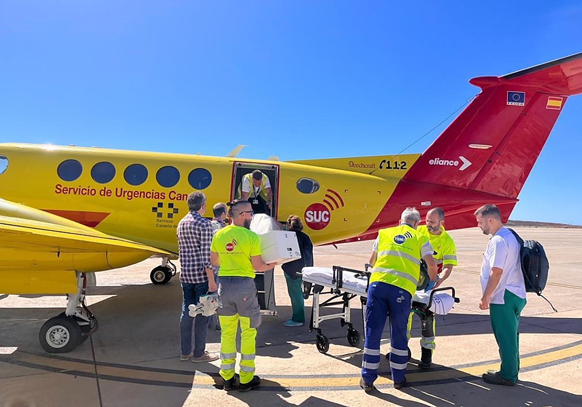 Traslado de la pequeña de dos años de Tenerife a Gran Canaria