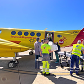 Primer traslado entre islas con oxigenación extracorpórea para salvar la vida de una niña de 2 años