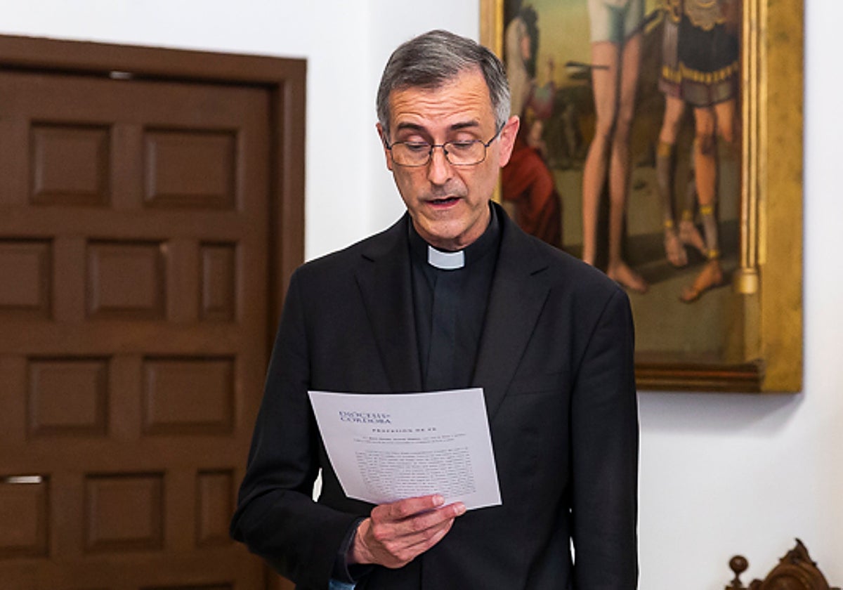 Jesús Daniel Alonso tras su nombramiento como vicario de la Ciudad en 2021