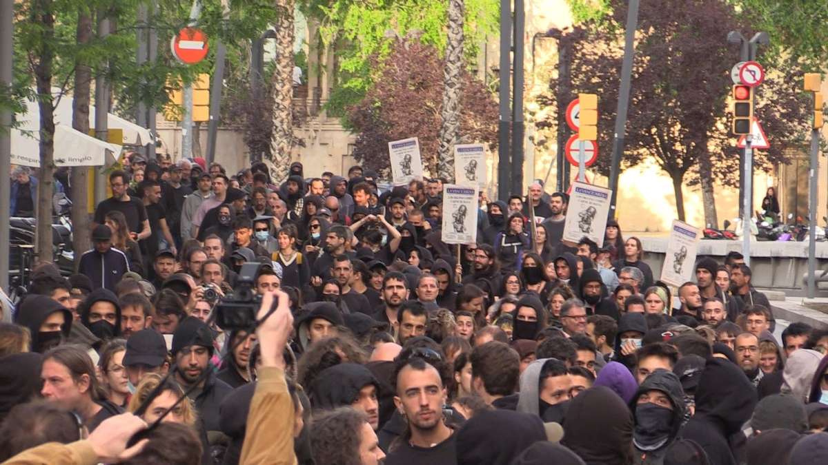 Desalojo de casas okupadas en Barcelona
