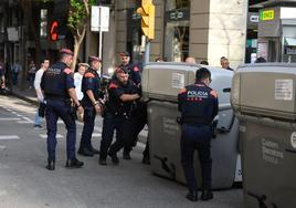 Desalojo de casas okupadas en Barcelona